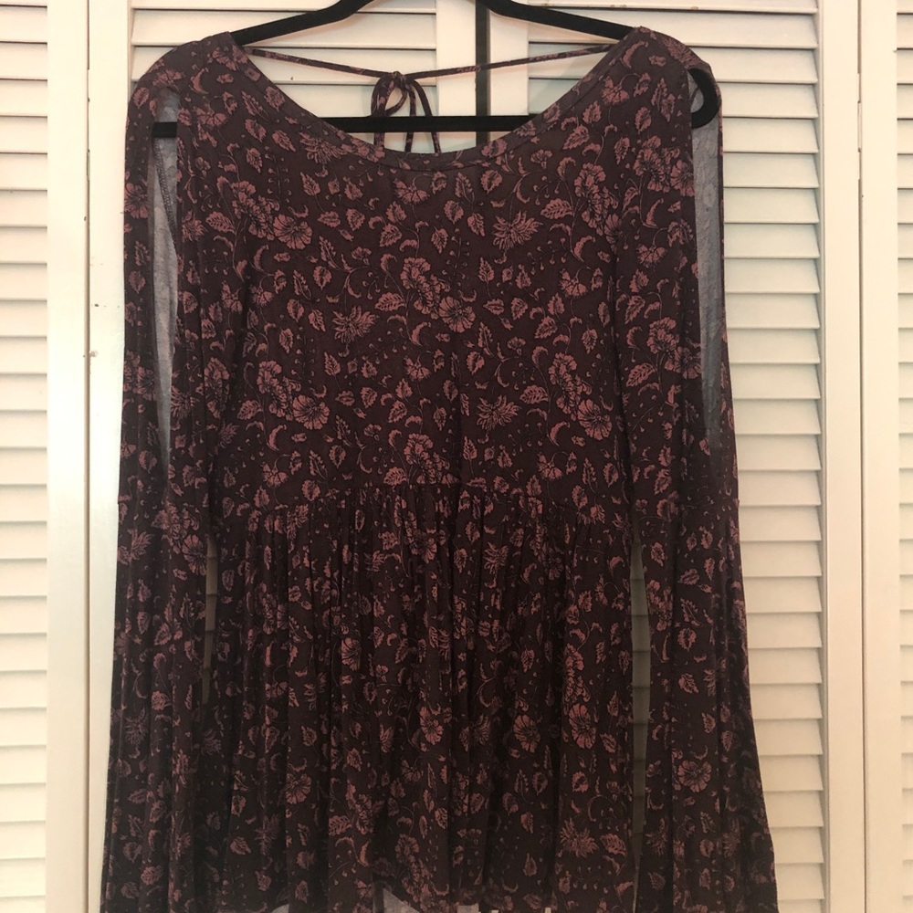 American Eagle purple long sleeve top